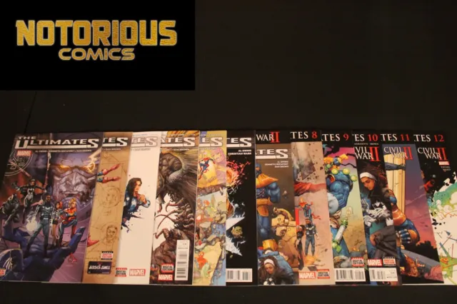 Ultimates 1-12 Complete Comic Lot Run Set Marvel Collection Al Ewing Galactus