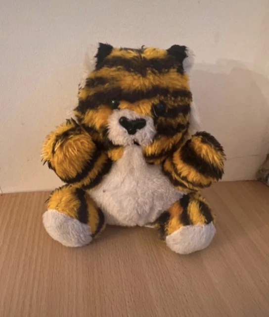 RARE Petite peluche tigre vintage 1989 Offert Par Magasin Tigre
