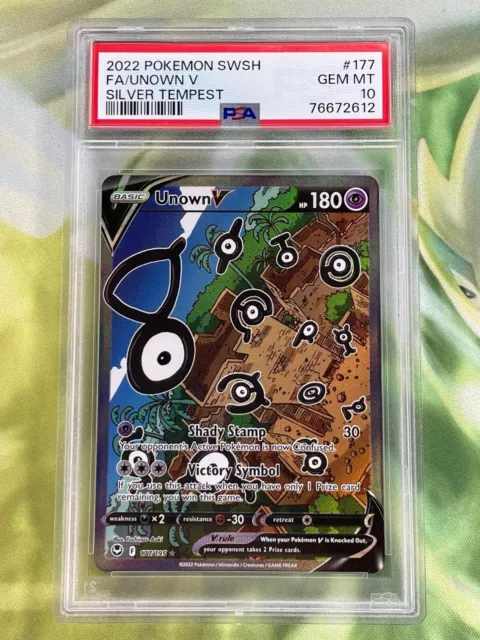 UNOWN V 176/195 - Full Art - Silver Tempest - Pokémon Card - NM $16.00 -  PicClick AU