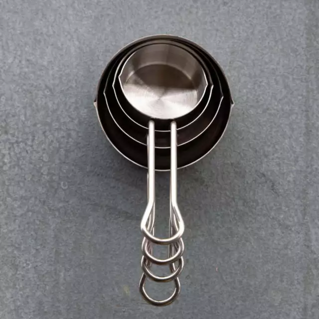 Measuring Cups, Stainless Steel, 4-Piece Set 2