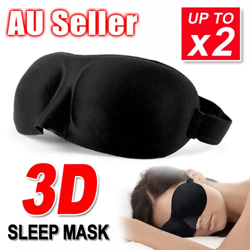 3D Sleeping Eye Mask Blindfold Sleep Travel Shade Relax Cover Light Blinder