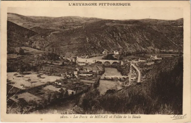 CPA MENAT Les Pont de Menat et Vallee de la Sioule (1200553)