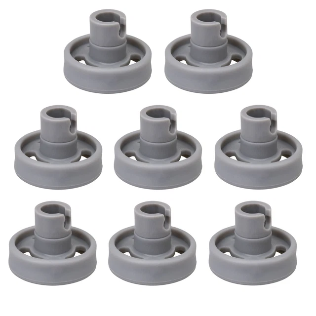 8PCS DISHWASHER Lower Rack Wheel and Stud WD12X10231 Replacement for GE