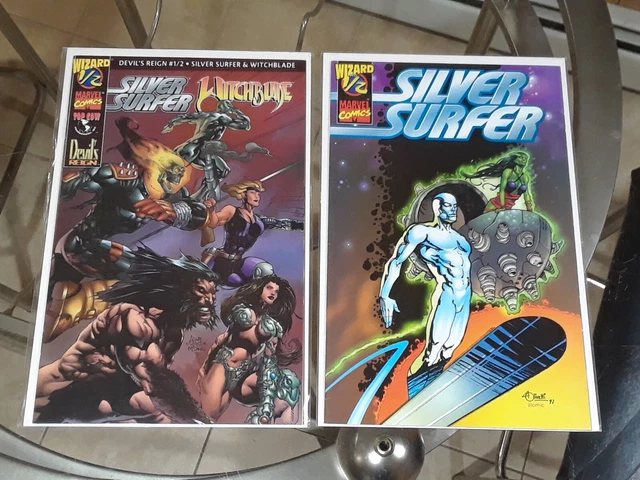 Devils Reign #1/2 (Witchblade) & Silver Surfer #1/2 (Wizard/Marvel/Top Cow)