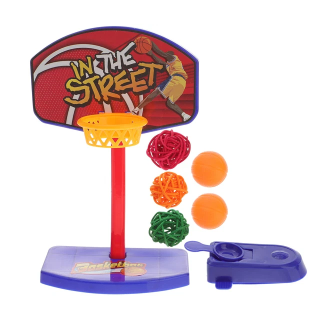 1 Set Mini Basketball Vogel Spielzeug Kreative Haustier Basketball Stand Bells P