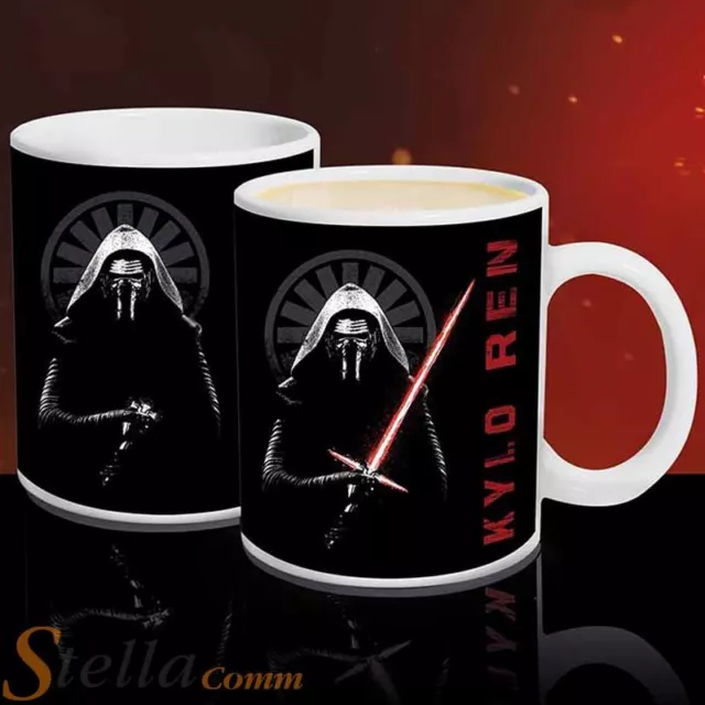 Kylo Ren Heat Change Mug Star Wars Force Awakens Changing Lightsaber 300ml Cup