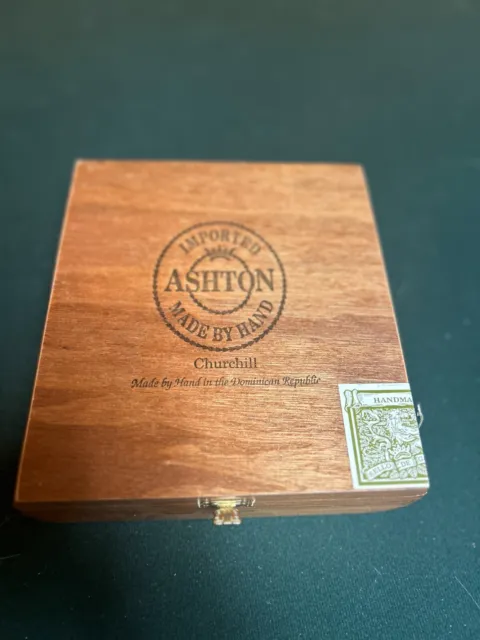Imported Ashton Hand Made Churchill Cigar Box