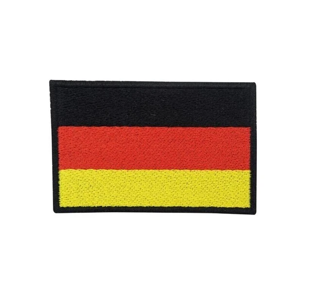 Parches Tácticos Bandera Alemana Colección Parches 3D De La Bandera De Alemania 2 Unidades Con Gancho Para Colgar J 999710