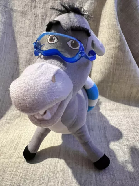 RARE Play By Play 2005 Shrek 2 - Swimming Donkey Soft Plush Toy