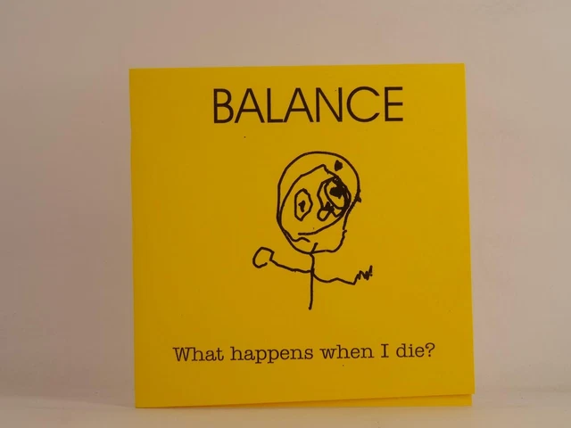 BALANCE WHAT HAPPENS WHEN I DIE? (F23) 3 Track Promo CD Single Picture Sleeve