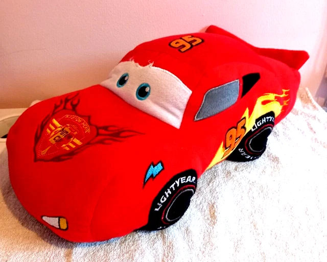 DISNEY PIXAR CARS Lightening McQueen Soft Toy Pillow Cushion Plush £16.