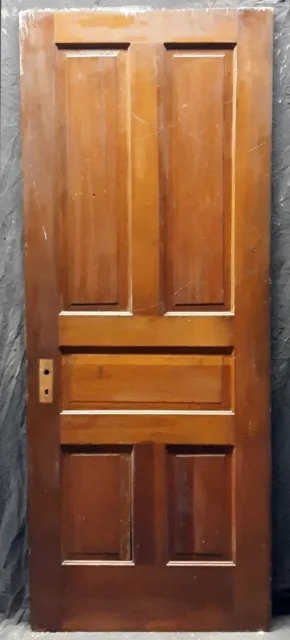 2 avail 30"x77" Antique Vintage Old SOLID Wood Wooden Interior Doors 5 Panels