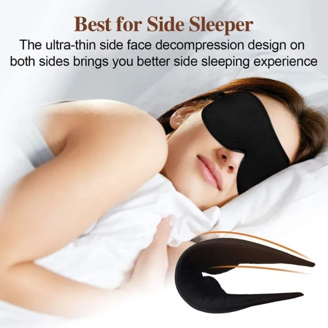 3D per gli occhi Maschera per dormire Benda da viaggio Copertura per gli occhi