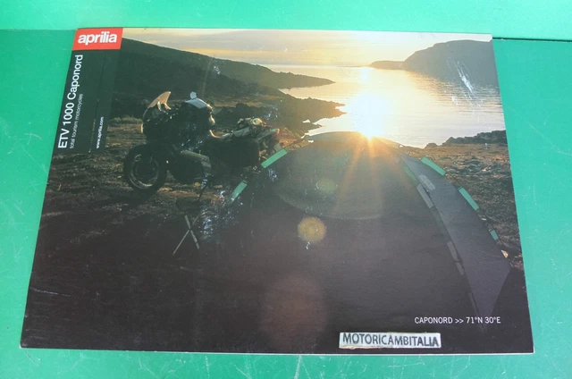 Brochure Depliant Catologue Katalog Per Aprilia Etv 1000 Caponord 2003