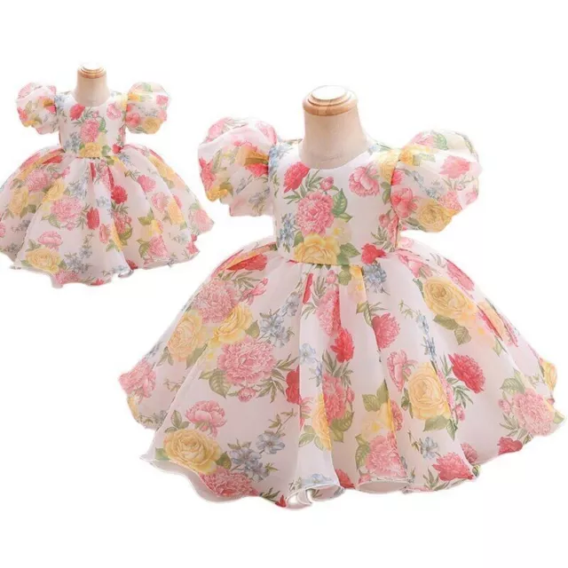 Baby Girl Flower Dress Kids Wedding Dresses Ball Gowns Evening Party Wear Frocks