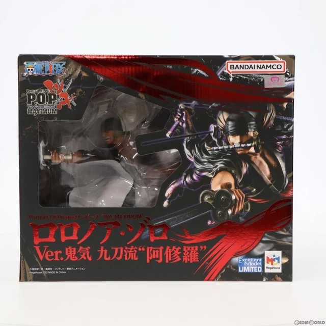 Figurine One Piece – Portrait Of Pirates – Roronoa Zoro (Wano / Ashura) – MegaHouse (neuf)