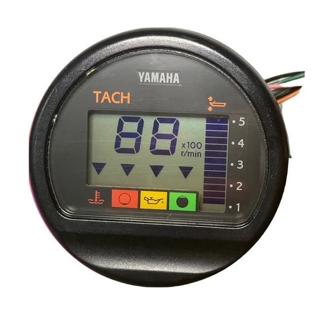 YAMAHA OUTBOARD, TACHOMETER Assembly (RD), Round Gauge, P6Y5 Tach