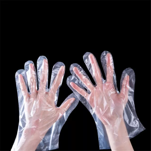 Fruit Food Plastic Clear Avoid Direct Touch Children Disposable Gloves