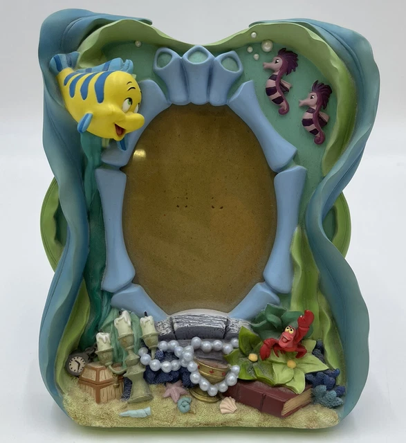 DISNEY THE LITTLE Mermaid Princess Flounder Sebastian Stuff 3-D Picture ...