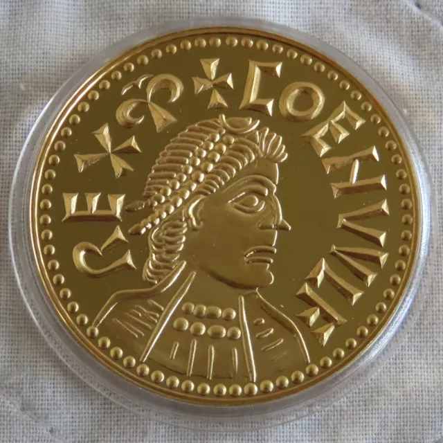 Coenwulf Penny 24 Ct Gold Plated Proof Museum Collection