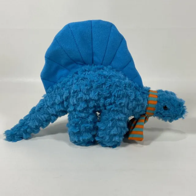 The Manhattan Toy Company Little Jurassics Holiday Dimetrodon Blue Plush Toy New 3