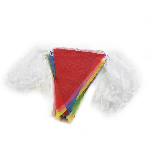 Coloured Bunting Triangle Flag 100M Celebration Party Decoration String Flags