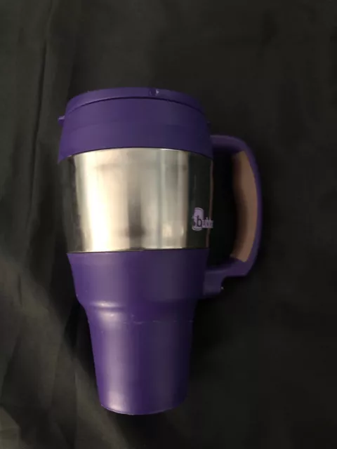 Bubba Big Buddy Insulated Thermos Travel Mug Hot Cold 34oz Tumbler Cup Purple