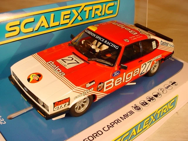 SCALEXTRIC FORD CAPRI Mk3 27 BELGA Spa 1978 C4349 MB DPR 37 00 scalextric-ford-capri-mk3-27-belga-spa-1978-c4349-mb-dpr-37-00