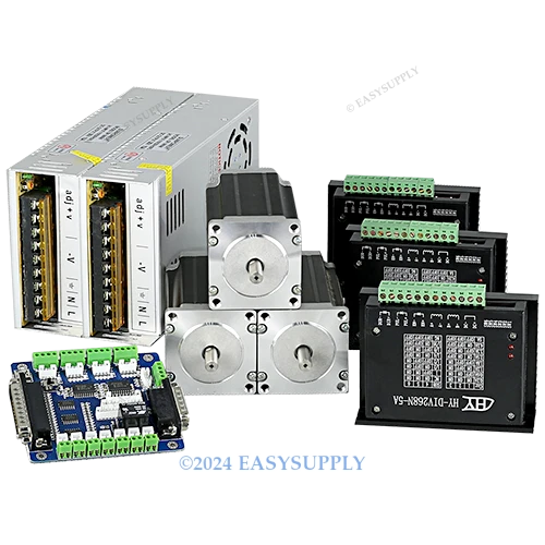 KIT CNC 3AXES TB6600HG Driver Moteur 5A 2.5Nm Moteur Micropas Nema23 ...