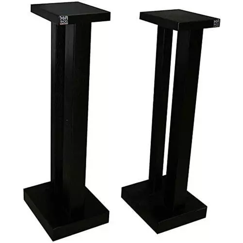 HiFi Racks X50 kleine Lautsprecher Ständer 600 mm - Satin schwarz Oberfläche