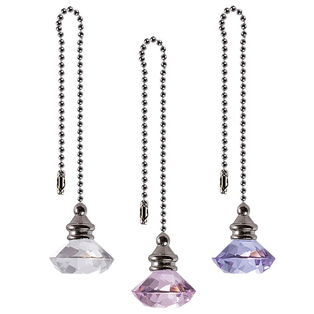 3pcs Cristal Suspendus Pendentif Chaîne Fan Décor pour Vêtements Magasin