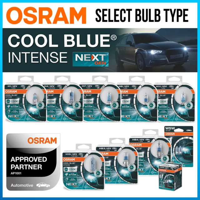 OSRAM Cool Blue Intense Next Generation H1 H4 H7 H8 H11 H15 HB3 HB4 HIR2 W5W