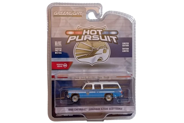 CHEVROLET Suburban K2500 Scottsdale 1990 Vert de la série HOT PURSUIT sous blister | Collect World