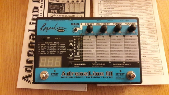 ROGER LINN ADRENALINN 3 guitar Effect Pedal John Mayer tone