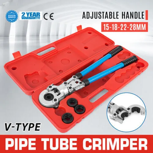 Pince à Sertir 15-28mm TH/V/U PER Pince pour PEX Tube Contour avec Mors 360°