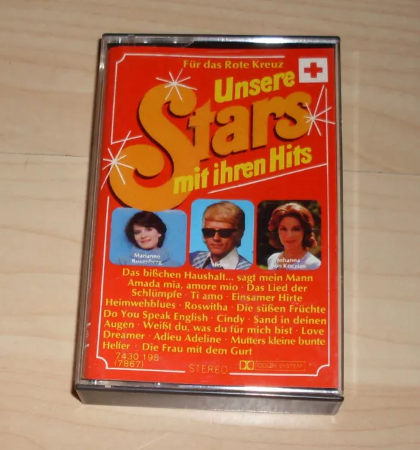 Musik Kassette MC - Unsere Stars mit Ihren Hits - Schlager 80er 80s