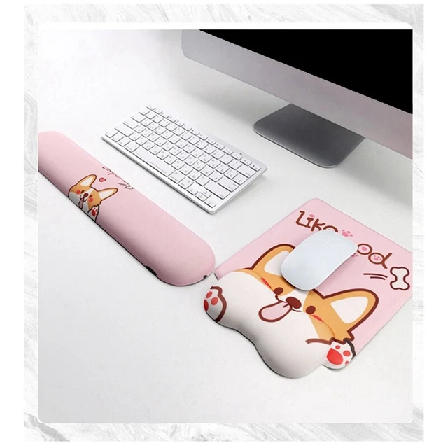 Tapis De Souris Avec Repose-poignet Panda - Dimensions 24x20x2 Cm, Surface Lisse, Base Antidérapante Caoutchouc