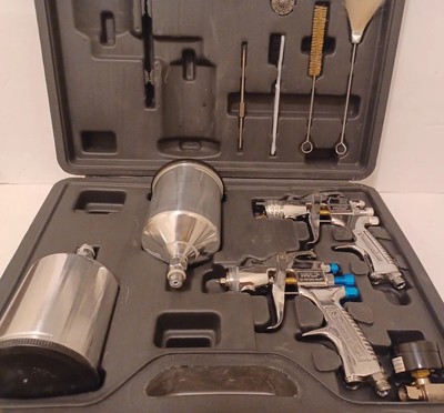 Devilbiss 802343 StartingLine HVLP 2-Gun Painting & Priming Kit 1.3 1.8 1.5