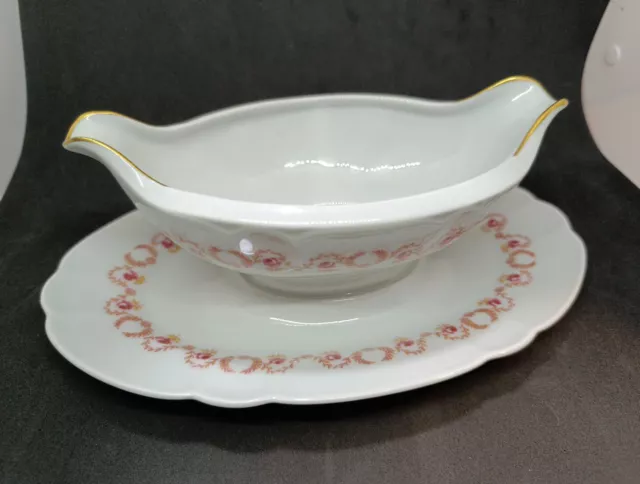 TRES BELLE SAUCIERE PORCELAINE DE LIMOGES Ch.Field  HAVILAND Sous Plaque Attaché