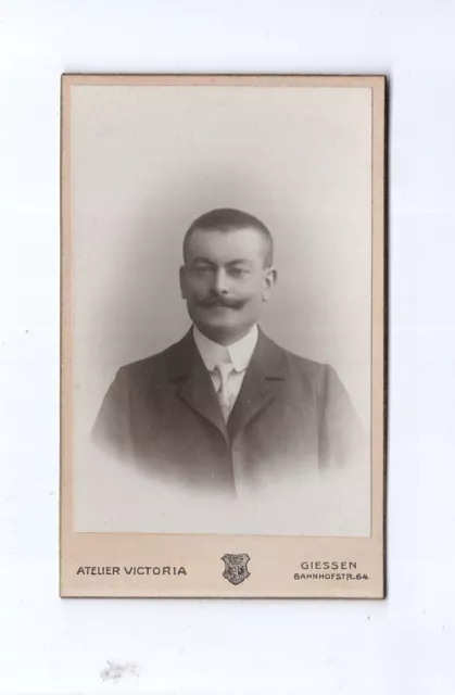 CDV Foto Herrenportrait - Gießen um 1900