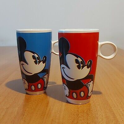 Set 2 tazze Topolino (rossa e blu) - originali Disney Mickey Mouse