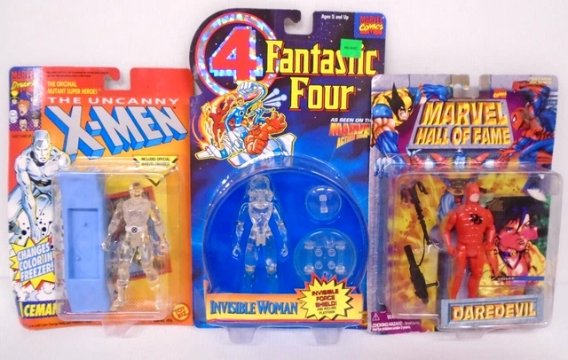 X-MEN FANTASTIC FOUR MARVEL Lot of 3 Different Figure MOC 1990s Toy Biz