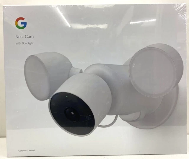 Google Nest Cam Floodlight Smart Security Camera GA02411-US Snow (BRAND NEW)