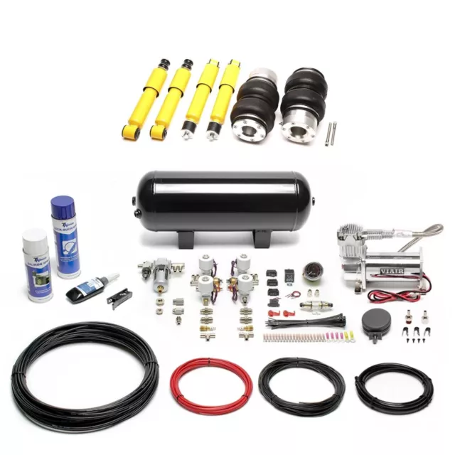 Ta technix Air Suspension Viair Air-Ride Incl Compressor-Kit Black for VW Bus T4