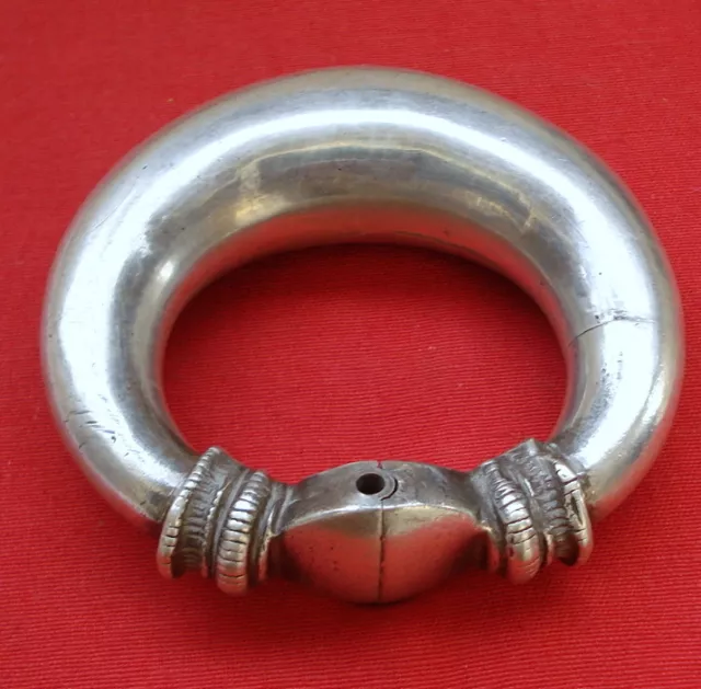 Vintage antique collectible tribal old silver bracelet bangle rajasthan india Vintage antique collectible tribal old silver bracelet bangle rajasthan india