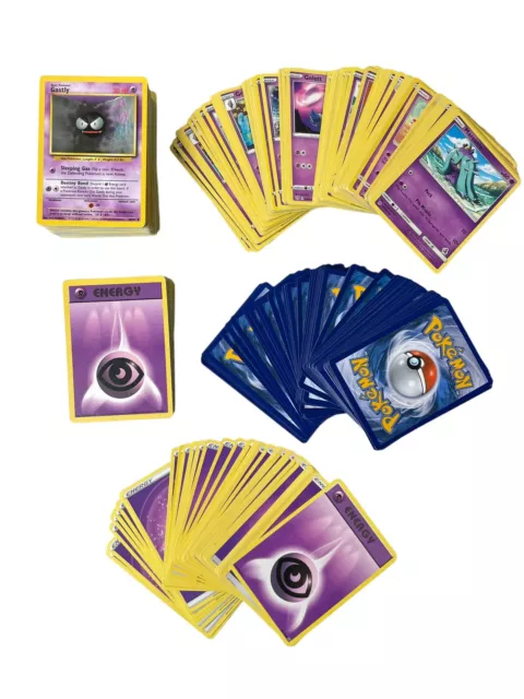 Lot of 324 Cards! Pokemon Trading Cards PSYCHIC Character & Energy 1999-2022