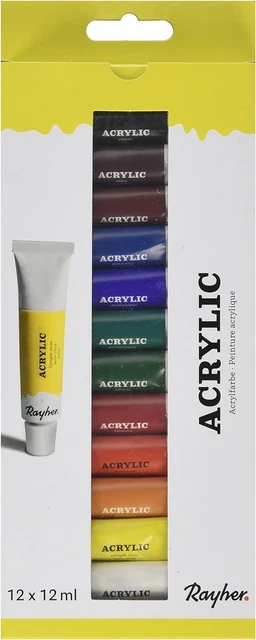 rayher-38925000-artista-set-di-colori-acrilici-assortimento-12-colori