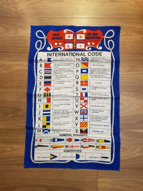 RNLI Royal National Lifeboat Institute RULES workshop shed office flag banner