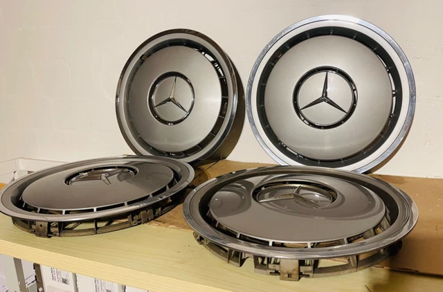 4x Original Mercedes Benz Radkappen W124 W126 190 D E 15 Zoll 1244010924 (03).