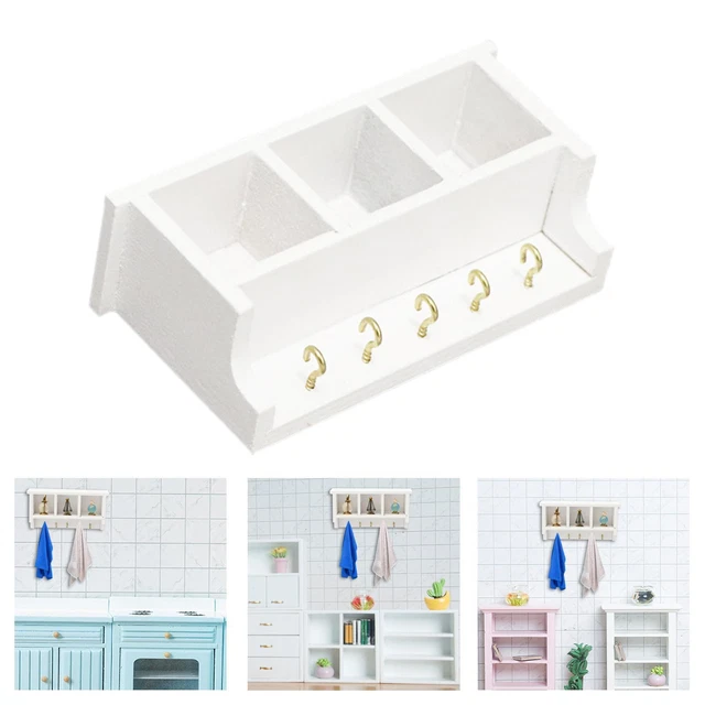 12 Mini Poignées Pour Meubles De Maison Miniature - Bois Kaki - Pour Déco, Loisirs Créatifs Et Poupées